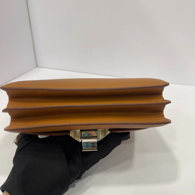 愛馬仕 Hermes 2002 - 20系列 單肩包 C刻 五金膜在 金棕銀扣-3