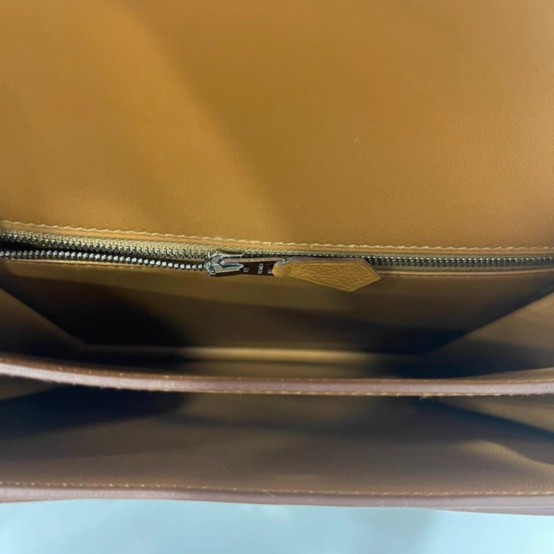 愛馬仕 Hermes 2002 - 20系列 單肩包 C刻 五金膜在 金棕銀扣-6