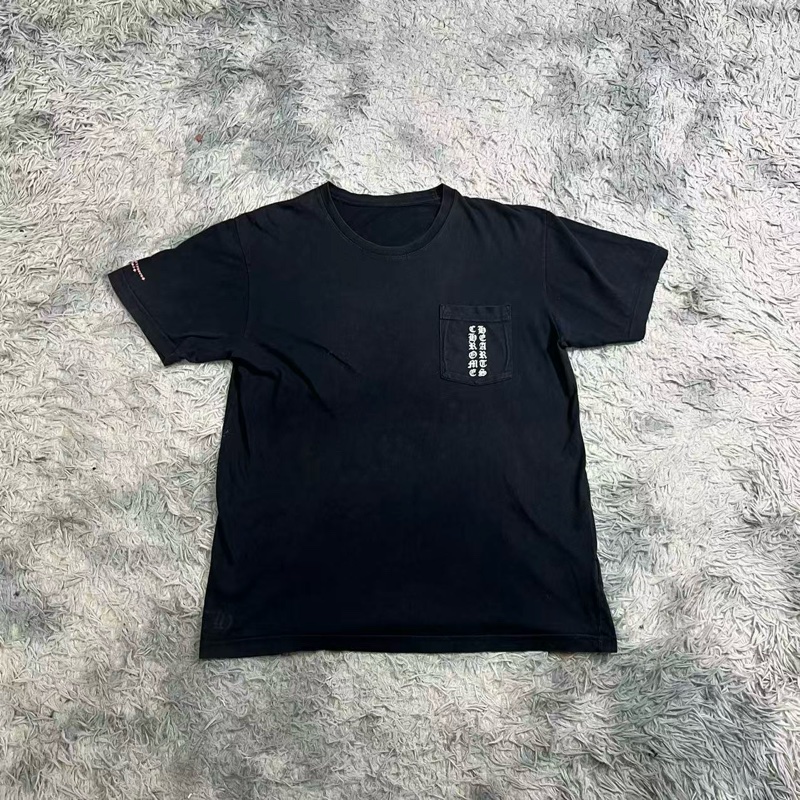 Chrome Hearts 克羅心 梵文 黑色短袖 粉字短袖-0