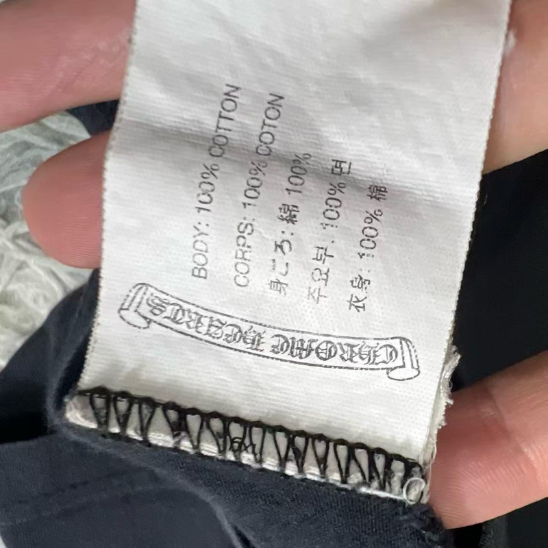 Chrome Hearts 克羅心 梵文 黑色短袖 粉字短袖-2