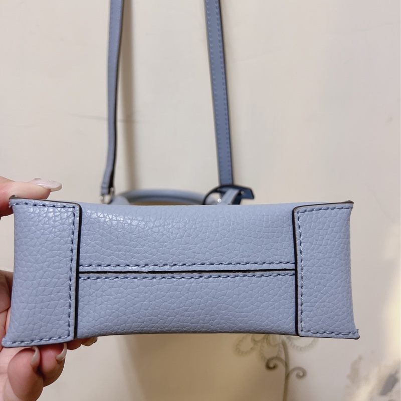MICHAEL KORS MK MERCER 荔枝皮琴譜包 天空藍-6