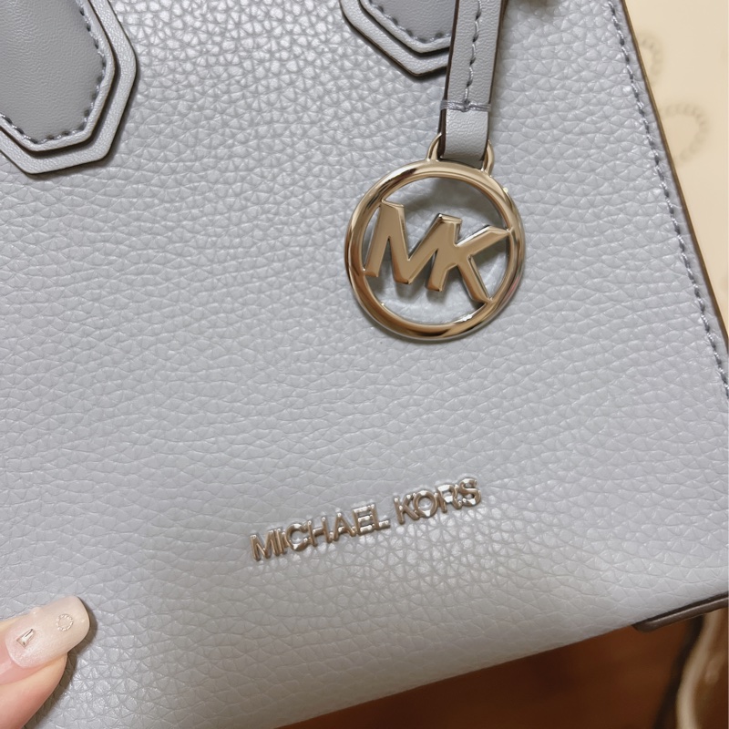 MICHAEL KORS MK MERCER 荔枝皮琴譜包 天空藍-20