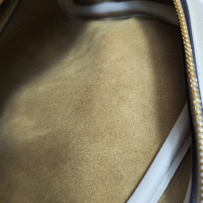 9❤Loewe Amazona16羅意威白色牛皮波士頓斜挎單肩包-8