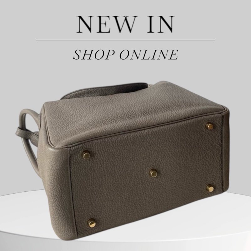 Hermes Lindy 30 錫器灰金扣-4
