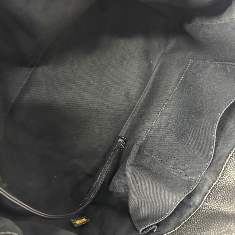 香奈兒荔枝牛皮翻蓋浮雕大logo鏈條包灰色-13