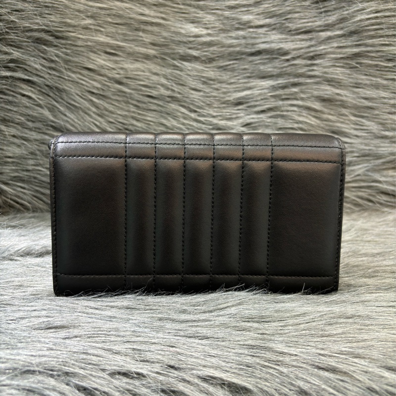 BURBERRY TB LOLA WOC 黑色羊皮 肩背包 斜背包 蘿納包 鏈子皮夾長夾 發財包-4