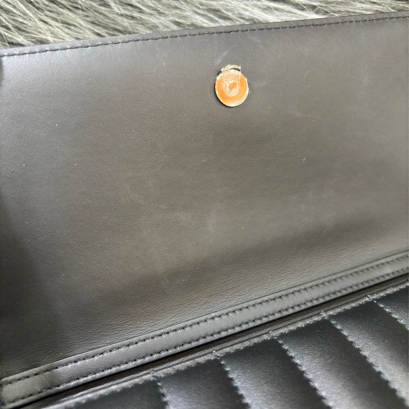 BURBERRY TB LOLA WOC 黑色羊皮 肩背包 斜背包 蘿納包 鏈子皮夾長夾 發財包-11