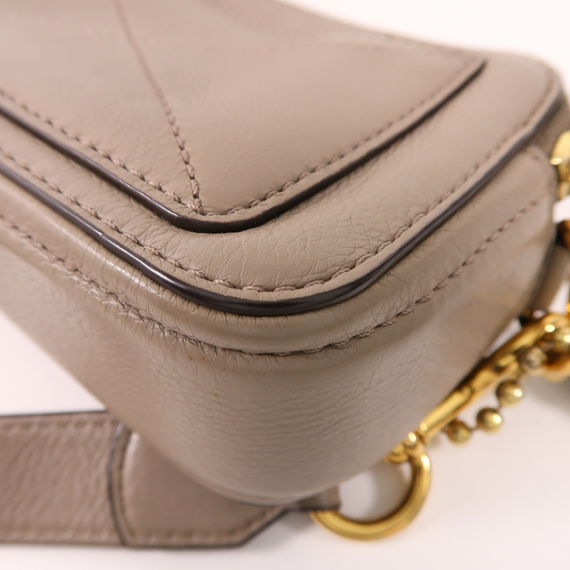 MARC JACOBS 牛皮皮革Shoulder Bag金扣肩背袋-12