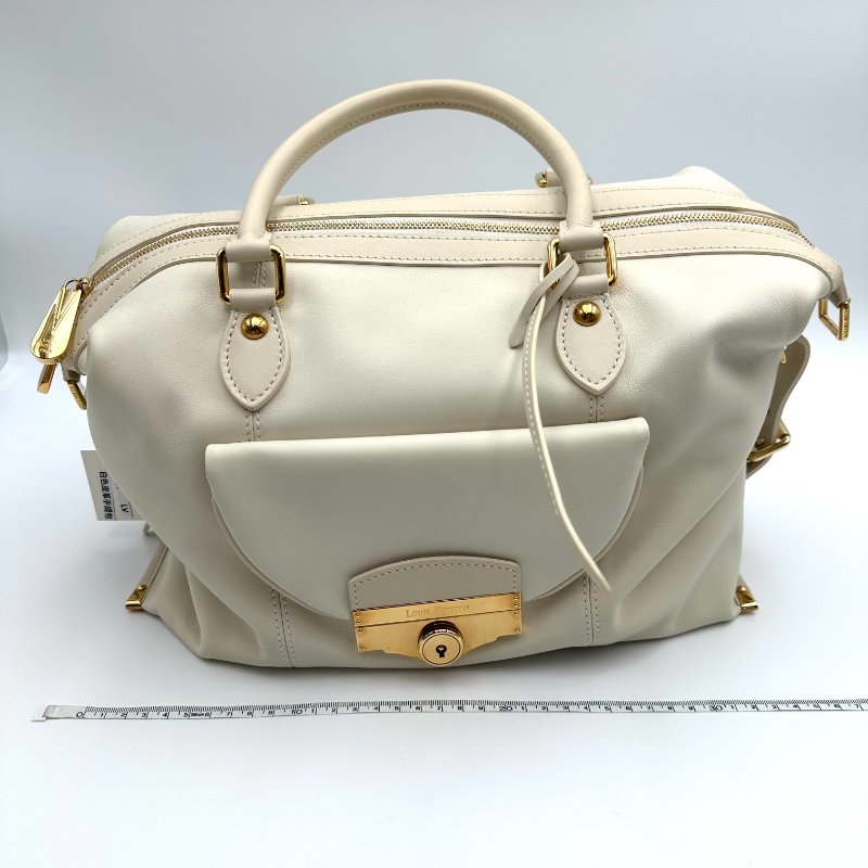 【美收精品】LOUIS VUITTON 白色手提包 B-54【隔月月中將轉賣至日本 上架期限30天】-15