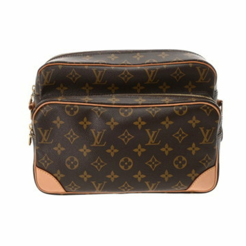 LOUIS VUITTON 路易威登 Monogram Nile 棕色 M45244 中性帆布肩背包