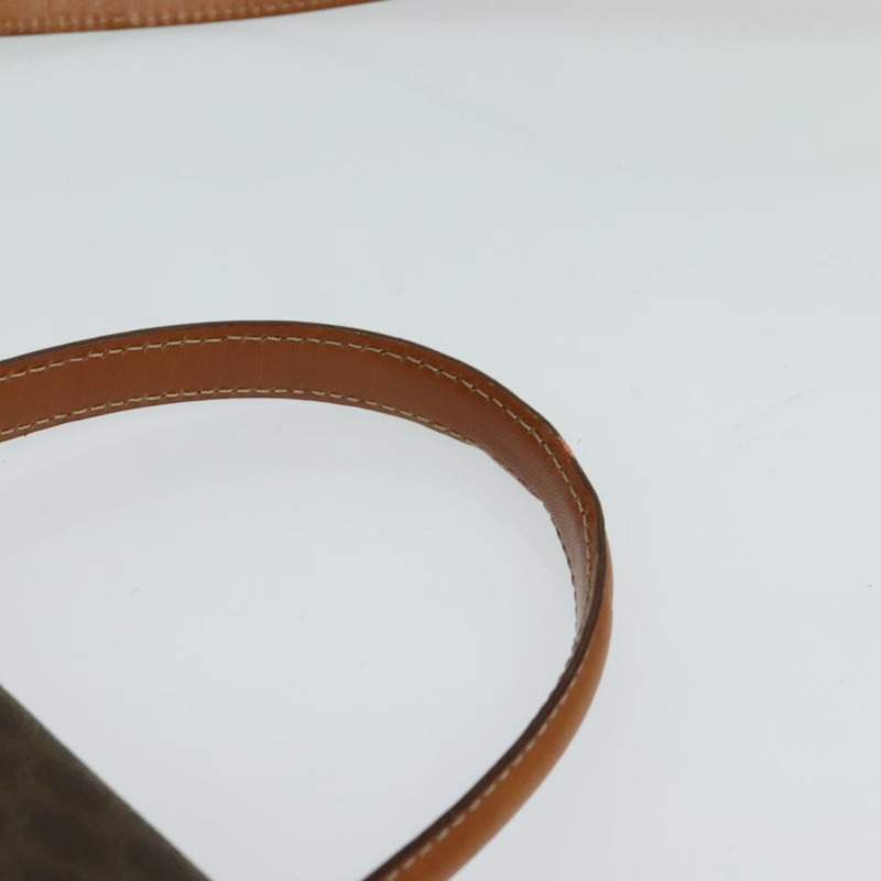 【日本直送】CELINE Macadam帆布手提包 PVC皮革 2way Brown Gold Auth 121807-7