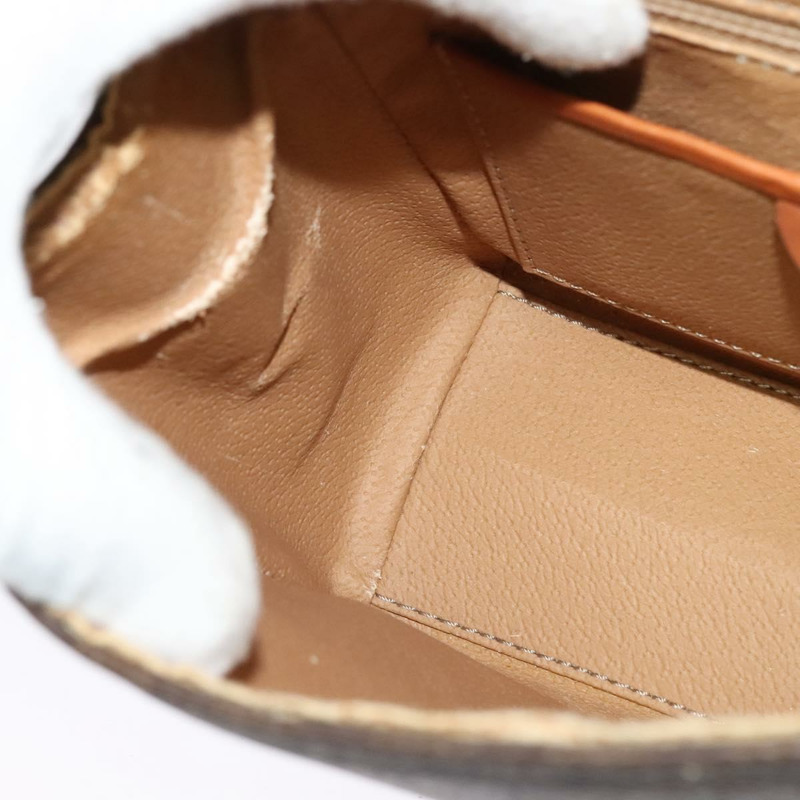 【日本直送】CELINE Macadam帆布手提包 PVC皮革 2way Brown Gold Auth 121807-20