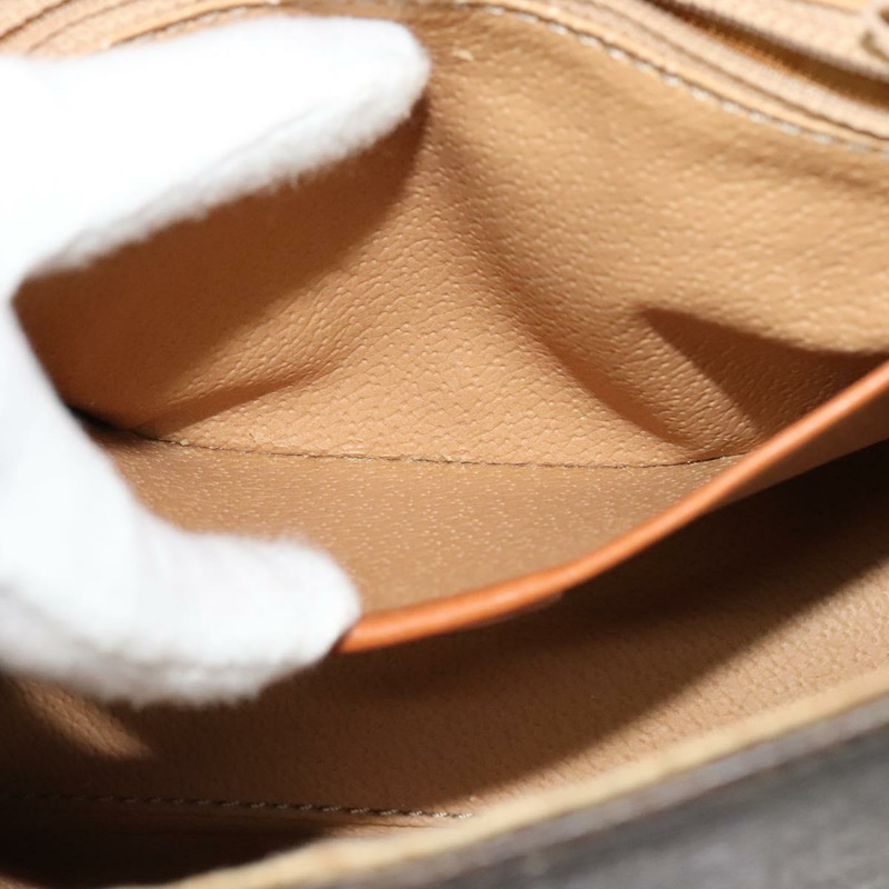 【日本直送】CELINE Macadam帆布手提包 PVC皮革 2way Brown Gold Auth 121807-22
