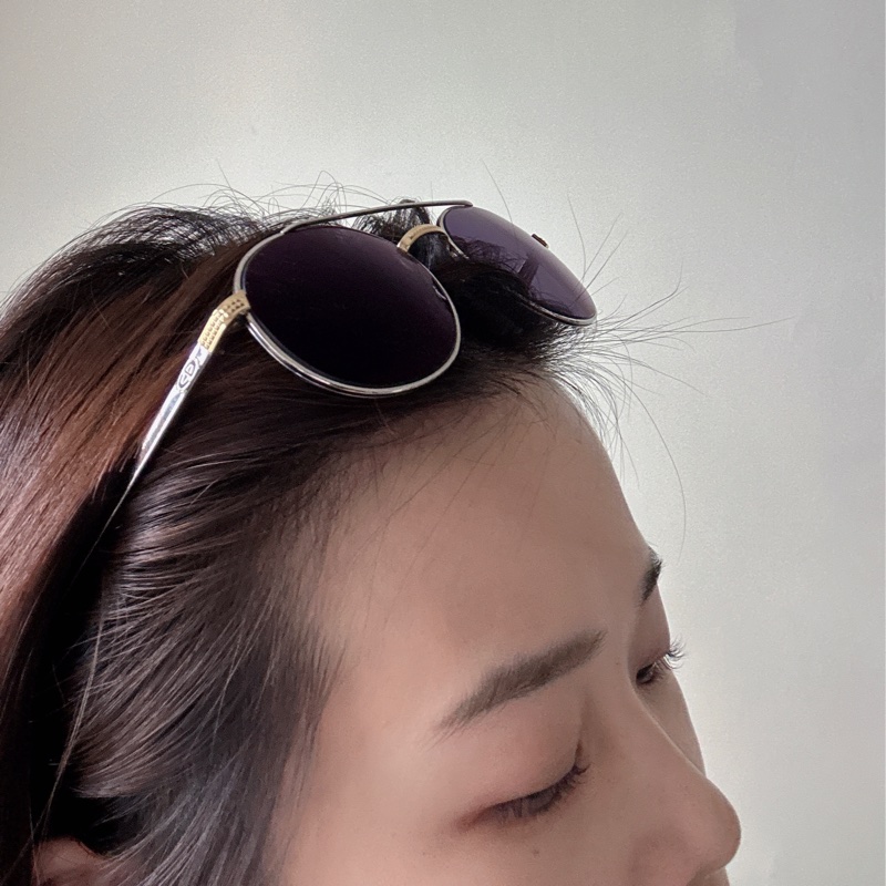Christian Dior 黑色墨鏡 太陽眼鏡 金屬框-2