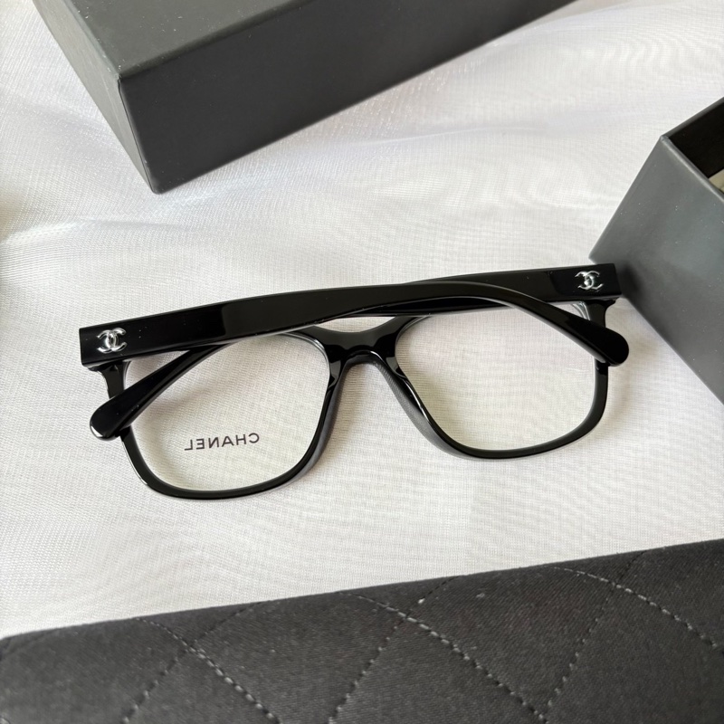 Chanel  平光眼鏡 銀框方框鏡框 CH3392 全新代購-1