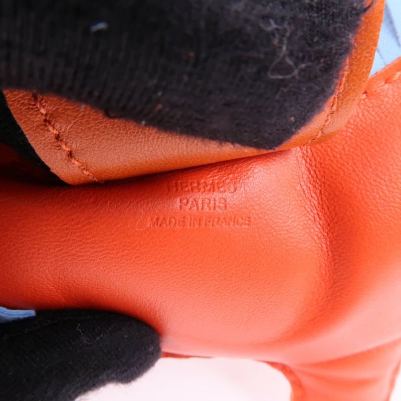 HERMES Swift皮革Rodeo GM掛飾Red-7