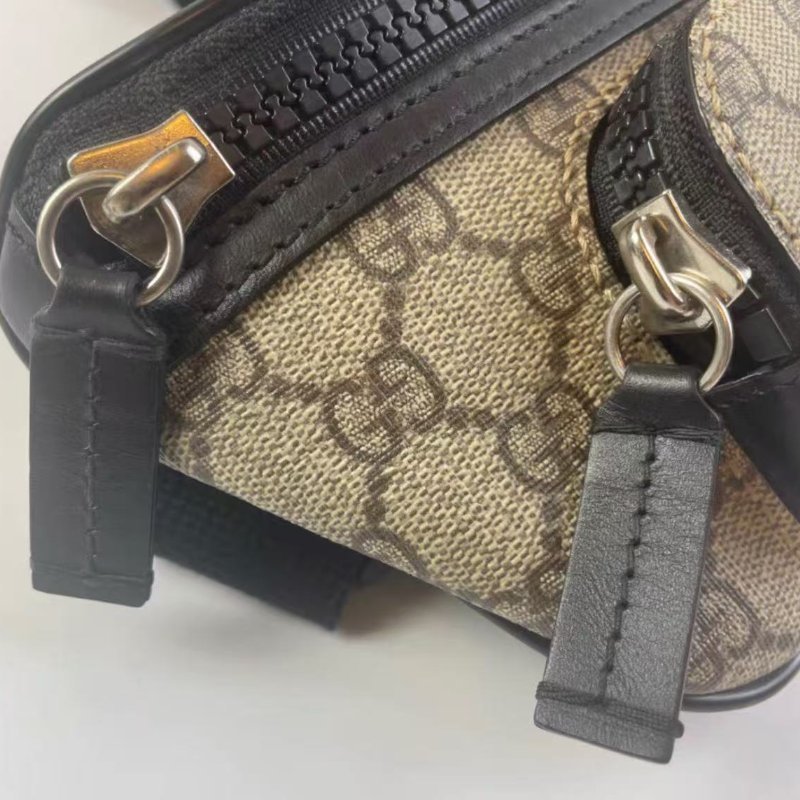 Gucci 老花腰包 男女同款 99新 配件塵袋-2