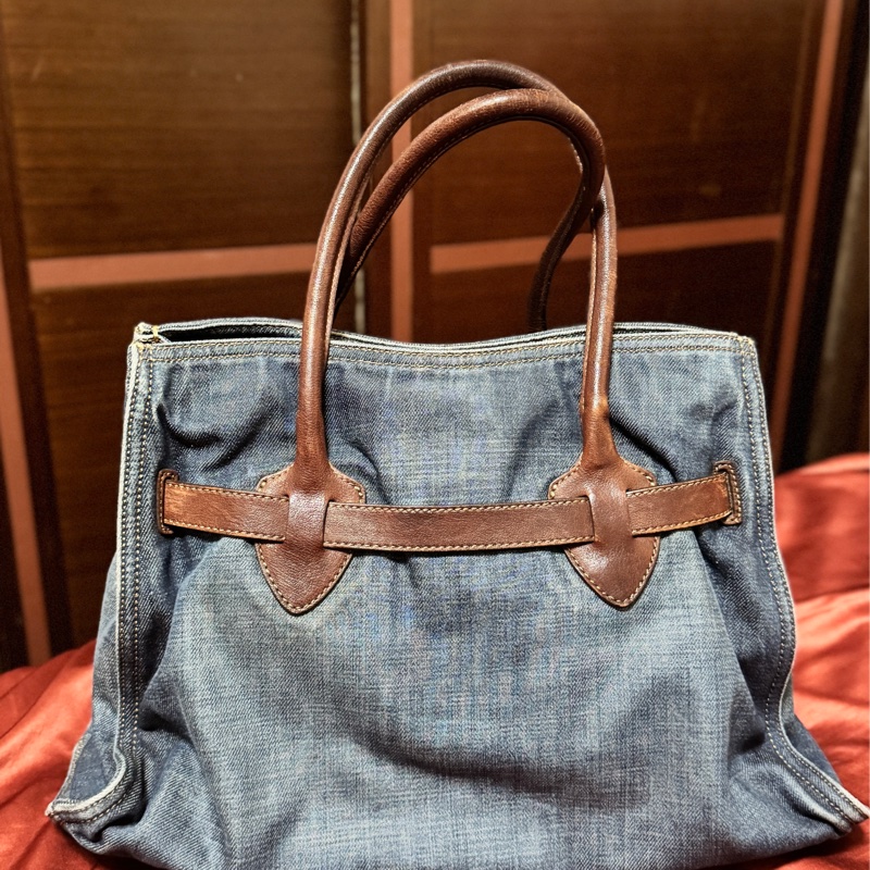 miumiu 牛仔拖特包-3