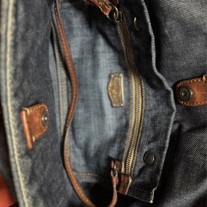 miumiu 牛仔拖特包-12