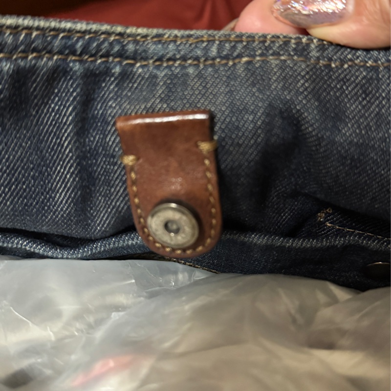 miumiu 牛仔拖特包-13