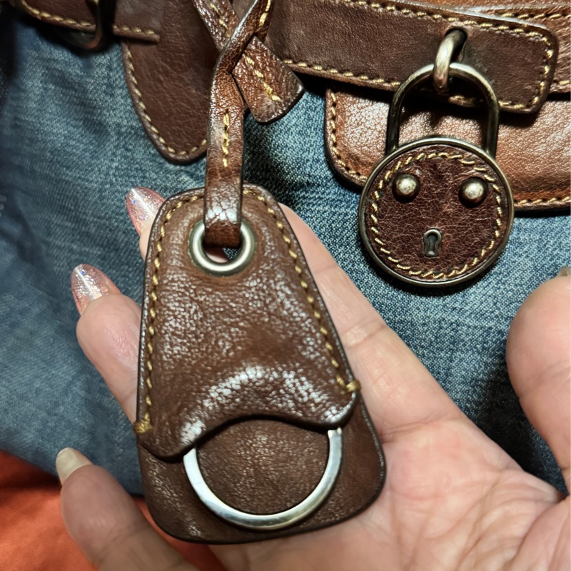 miumiu 牛仔拖特包-14