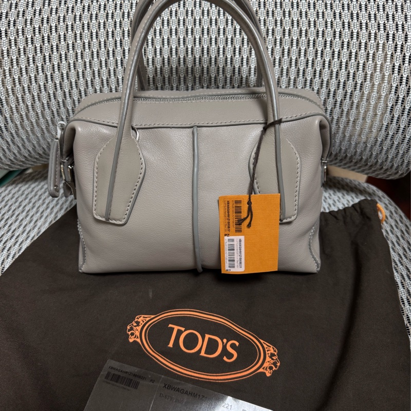 TOD’S D-styling兩用包（mini）大象灰 全新 肩背包 手提包 斜背包-0