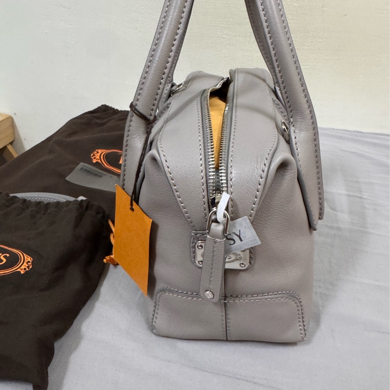 TOD’S D-styling兩用包（mini）大象灰 全新 肩背包 手提包 斜背包-4