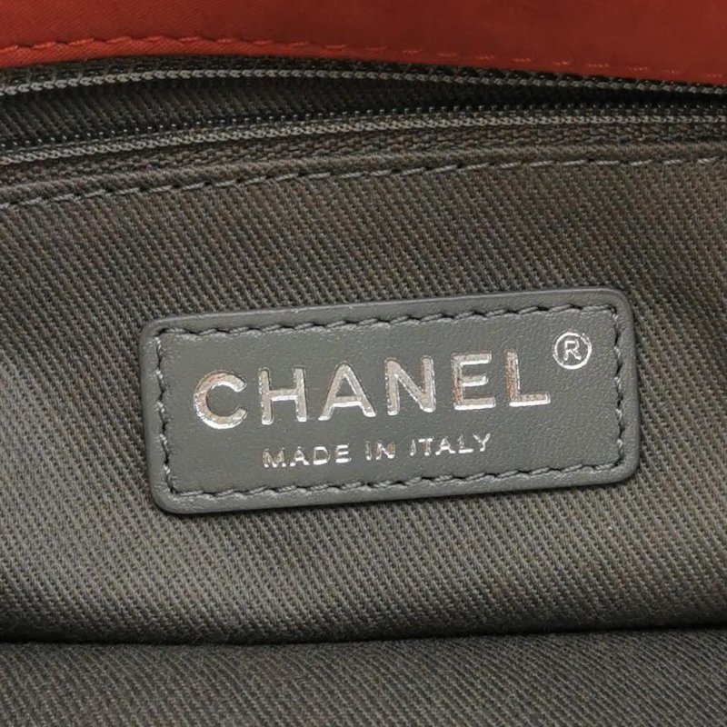 9❤Chanel 橘色磨砂皮菱格雙C翻蓋鏈條單肩包-6