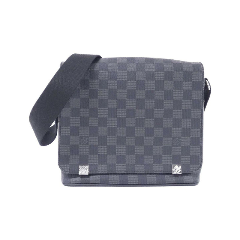 路易威登 Damier Graphite District PM N41028 單肩包-0