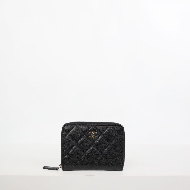 全新 Chanel 25S 新款拉鏈短夾 芯片款-0