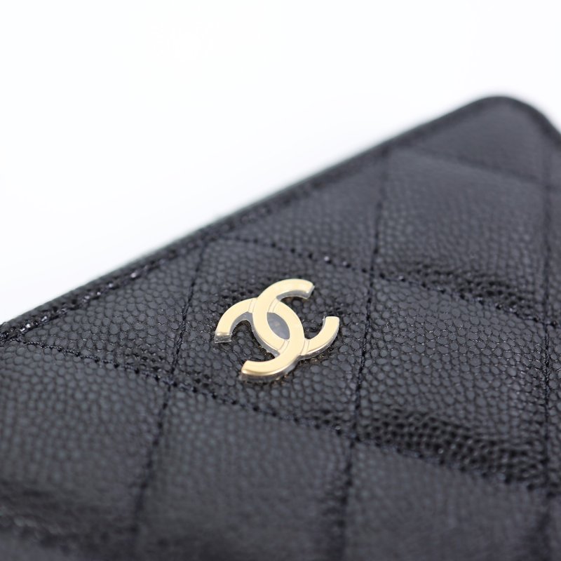 全新 Chanel 25S 新款拉鏈短夾 芯片款-5