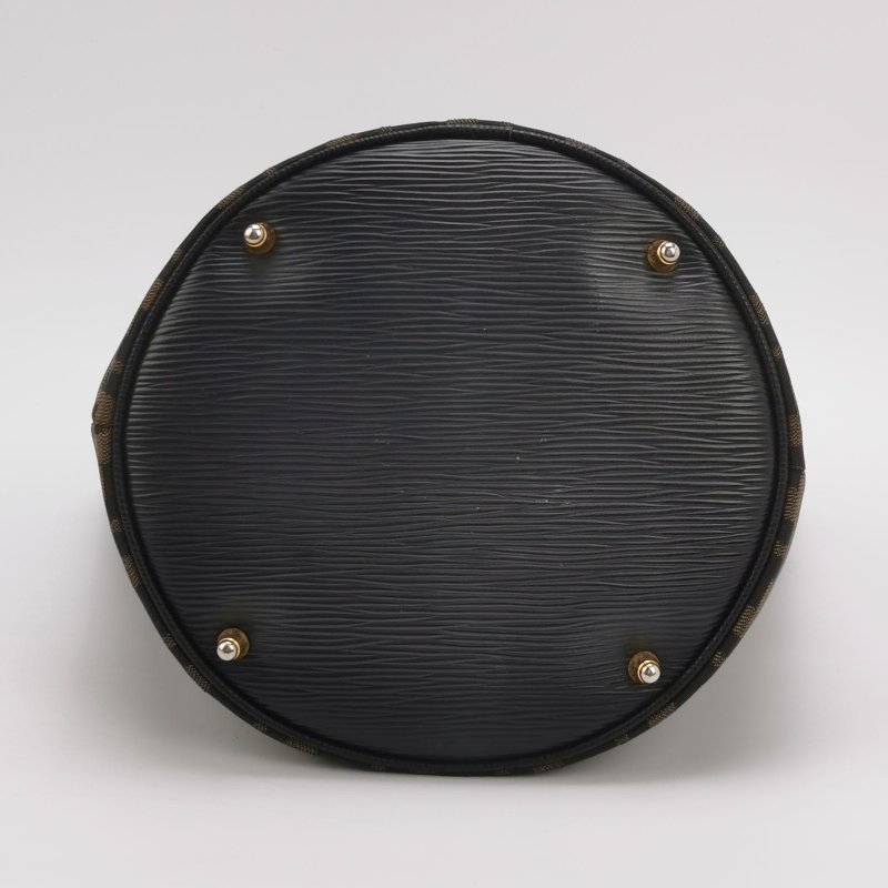 9❤Fendi牛皮帆布老花雙F手提包-5