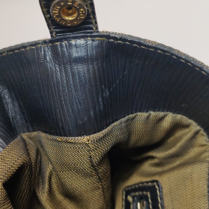 9❤Fendi牛皮帆布老花雙F手提包-8