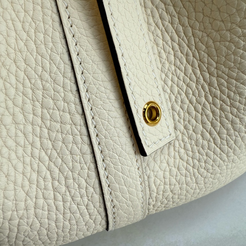 愛馬仕 Hermès Picotin 22 菜籃子22 Nata 奶油白金釦-15