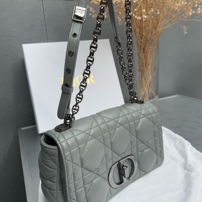 Dior caro 灰銀中號-4