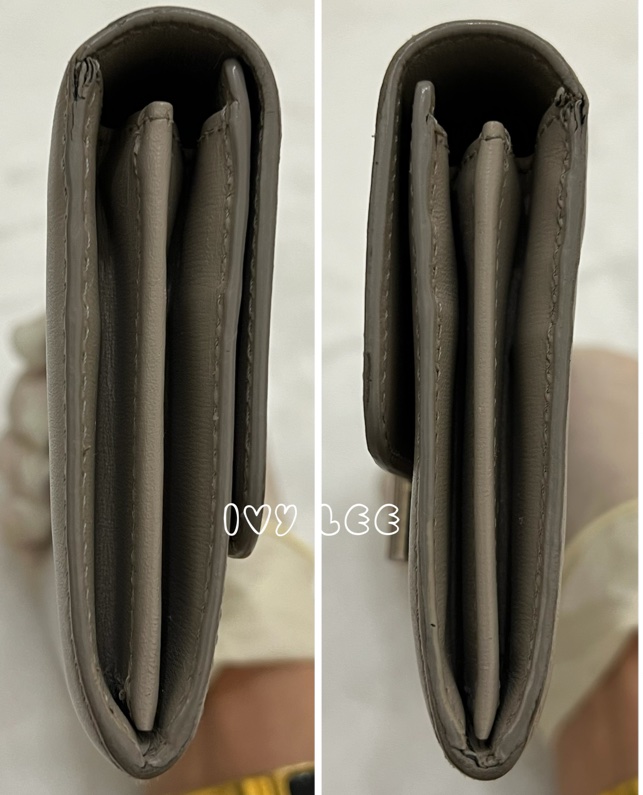 TOD’S Double T 灰色牛皮TT銀釦長夾 皮夾 正品 二手精品-13