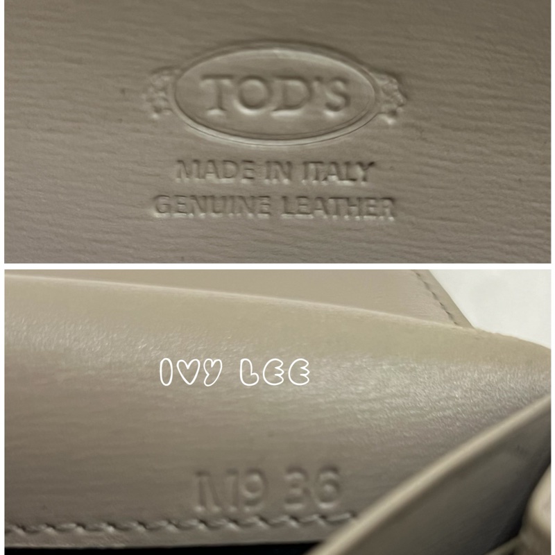 TOD’S Double T 灰色牛皮TT銀釦長夾 皮夾 正品 二手精品-23