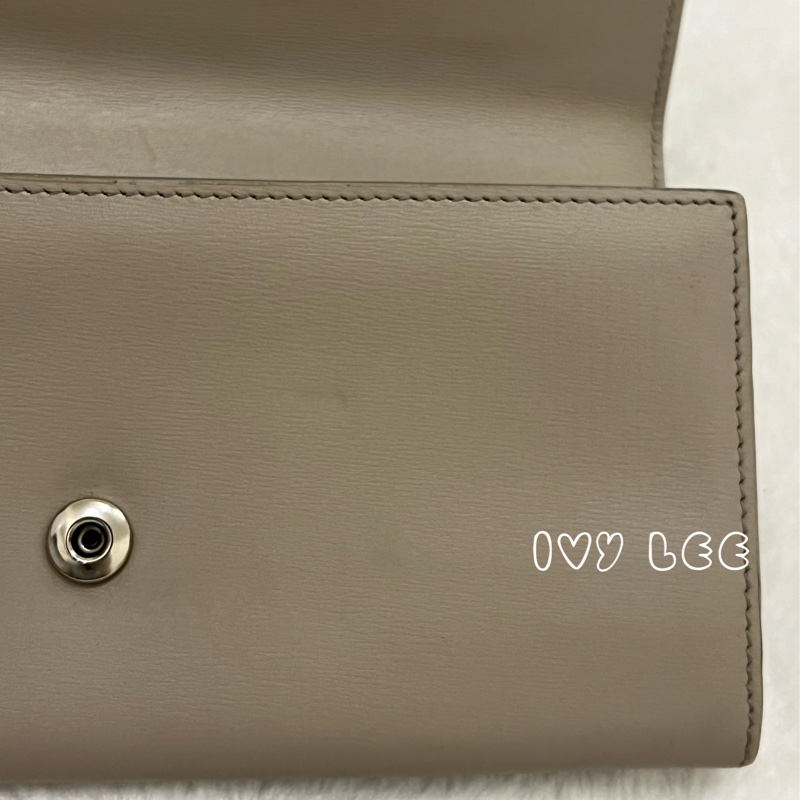 TOD’S Double T 灰色牛皮TT銀釦長夾 皮夾 正品 二手精品-27