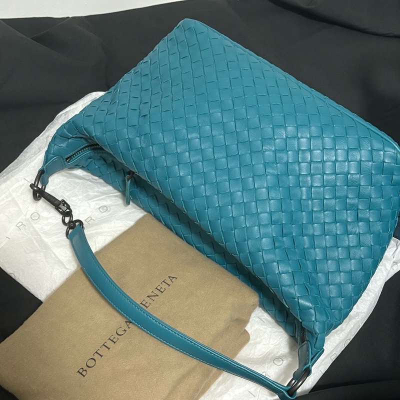 Bottega Veneta BV湖水綠 飯盒包 遛狗包 單肩包 Vintage 中古 老款-1