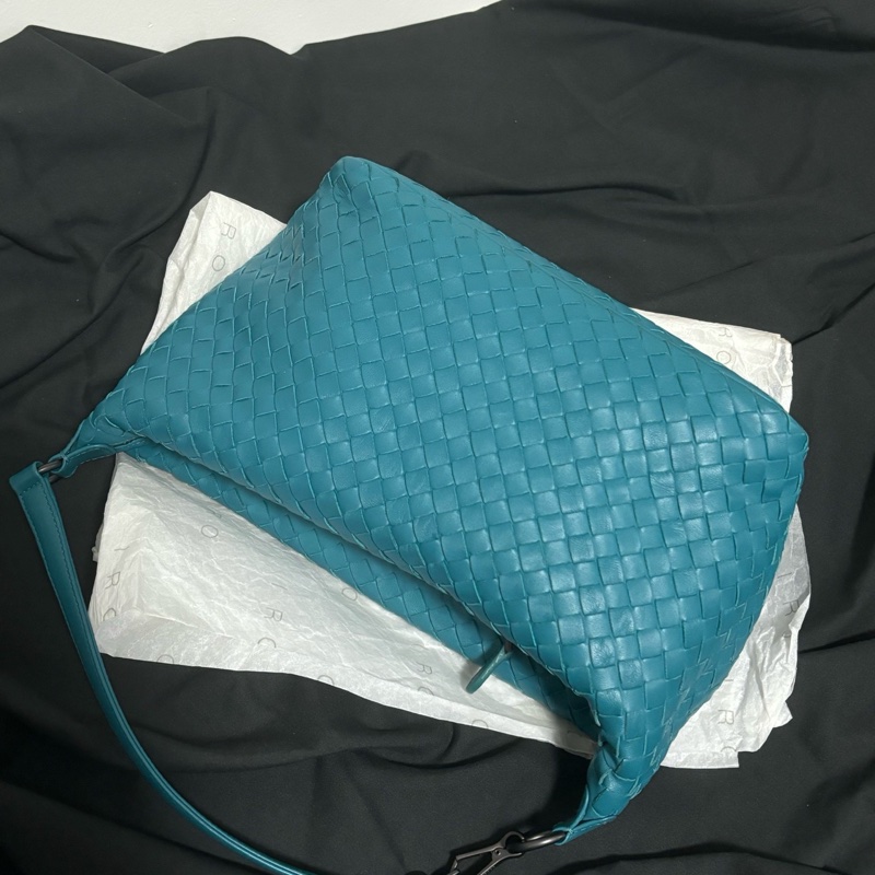 Bottega Veneta BV湖水綠 飯盒包 遛狗包 單肩包 Vintage 中古 老款-2