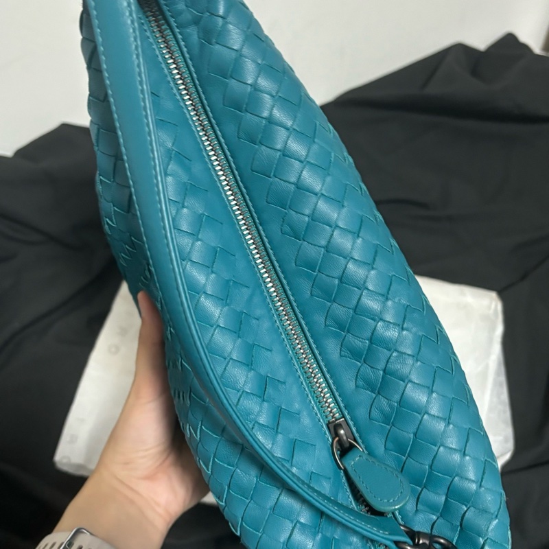 Bottega Veneta BV湖水綠 飯盒包 遛狗包 單肩包 Vintage 中古 老款-3
