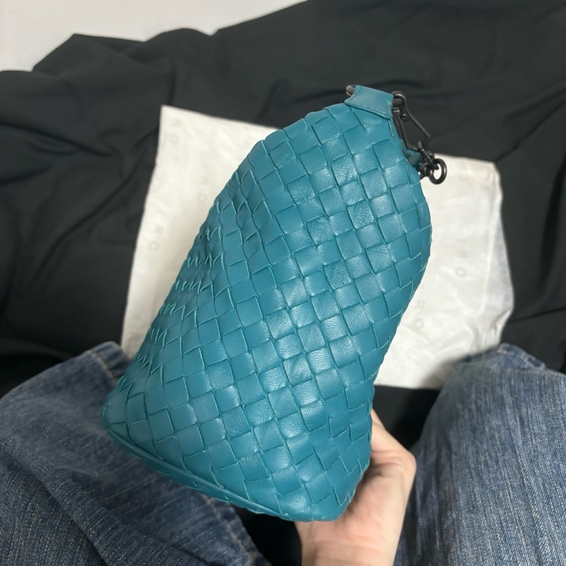 Bottega Veneta BV湖水綠 飯盒包 遛狗包 單肩包 Vintage 中古 老款-5
