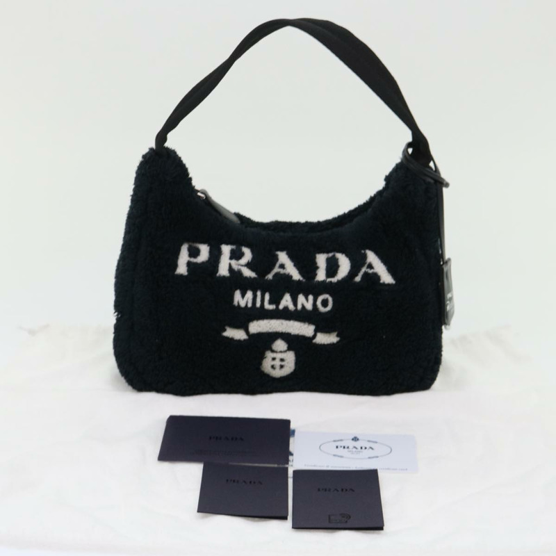 【日本直送】PRADA Terry 手提包 Re Edition 2000 黑白 1NE515 授權 47189AM-11