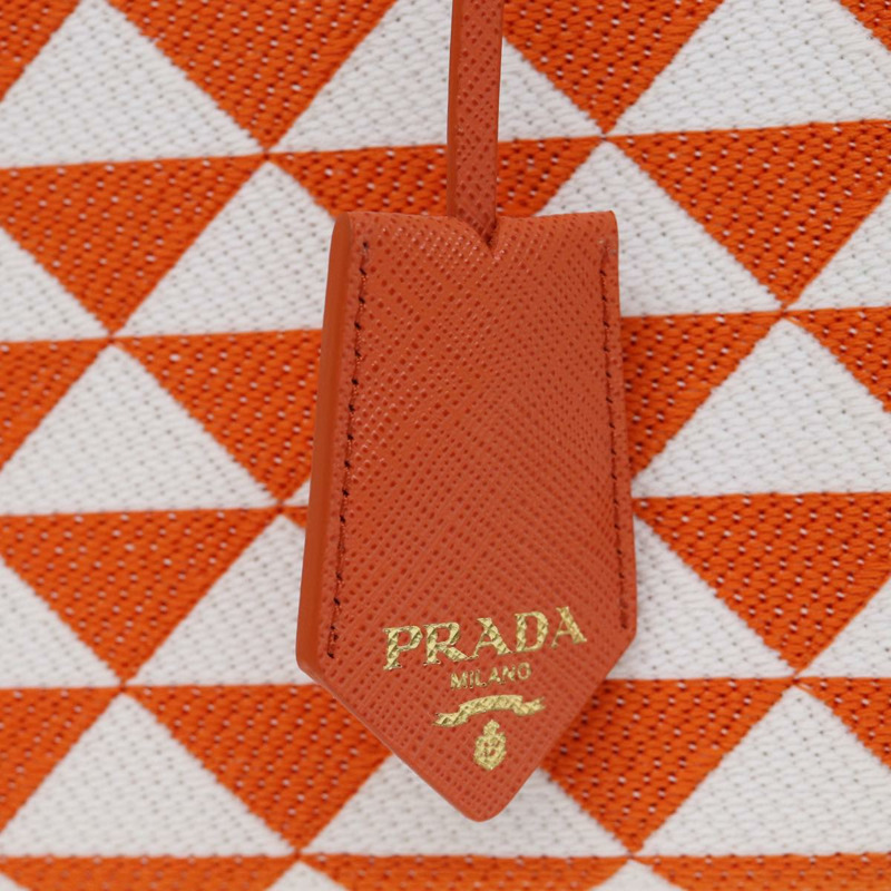 【日本直送】PRADA 手提包 帆布 2 向 橙色 正品 71577SAM-17