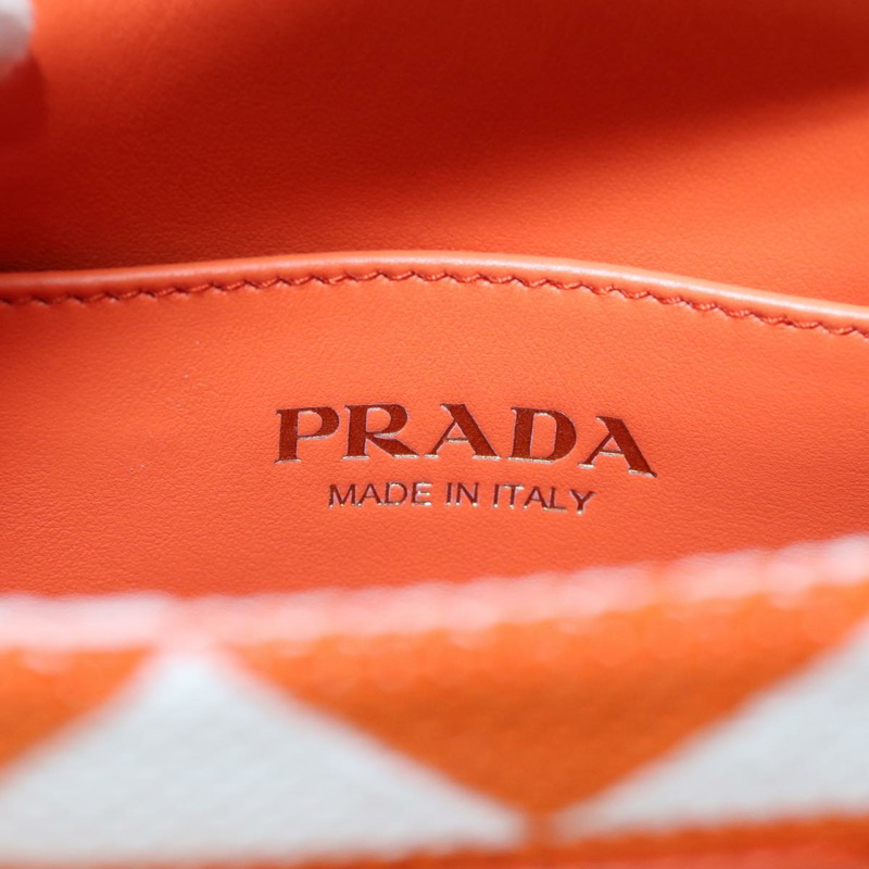 【日本直送】PRADA 手提包 帆布 2 向 橙色 正品 71577SAM-19