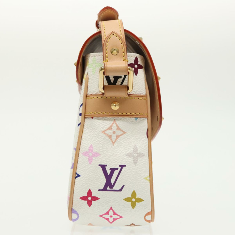 【日本直送】路易威登 Monogram 多色 Sologne 肩背包 白色 M92661 正品 90289SM-3