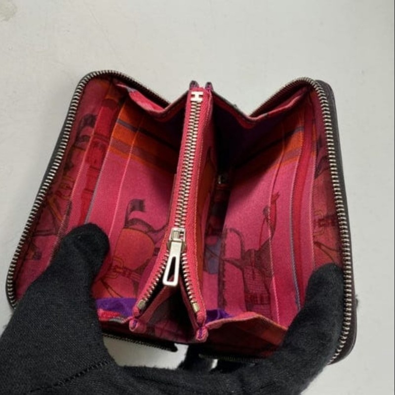 Hermès 拉鍊短夾-4