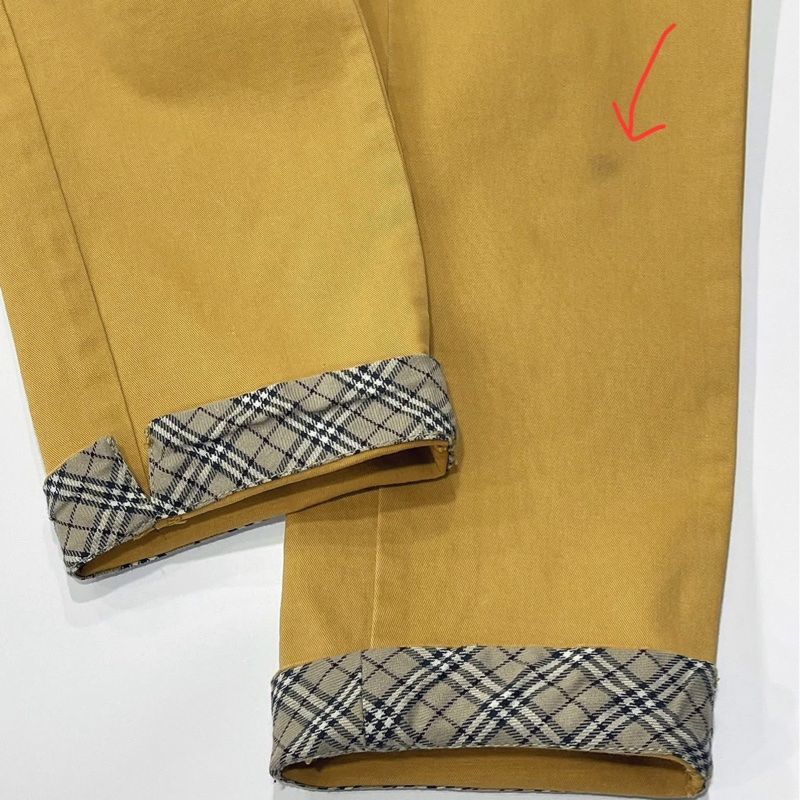 BURBERRY   藍標 二側口袋反褶格紋-2