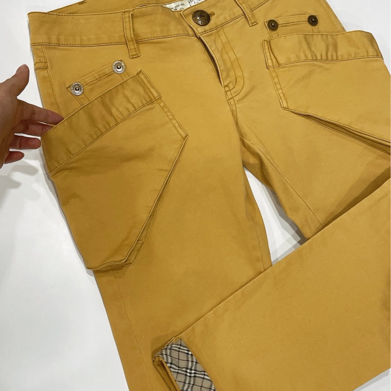 BURBERRY   藍標 二側口袋反褶格紋-3