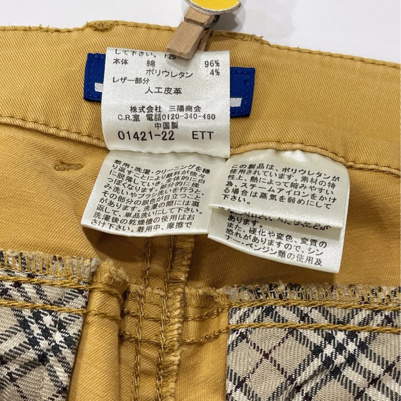 BURBERRY   藍標 二側口袋反褶格紋-9